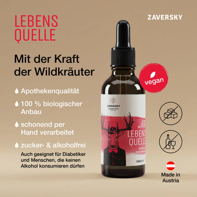 ZAVERSKY LEBENSQUELLE CompleteZ – Mehr Lebenskraft und Vitalität bei Apotheke Zaversky