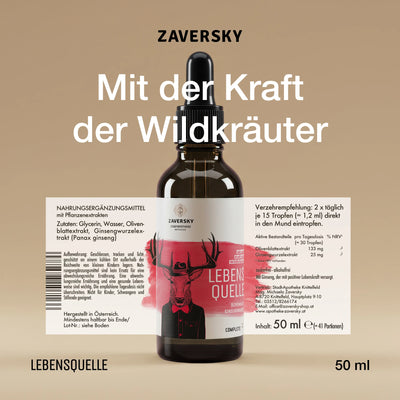 ZAVERSKY LEBENSQUELLE CompleteZ – Mehr Lebenskraft und Vitalität bei Apotheke Zaversky