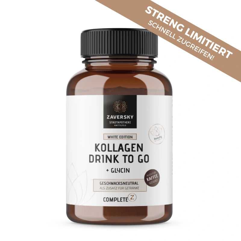Kollagenpulver mit Glycin + Silizium - White Edition (Neutral im Geschmack, löslich, 52 Portionen)