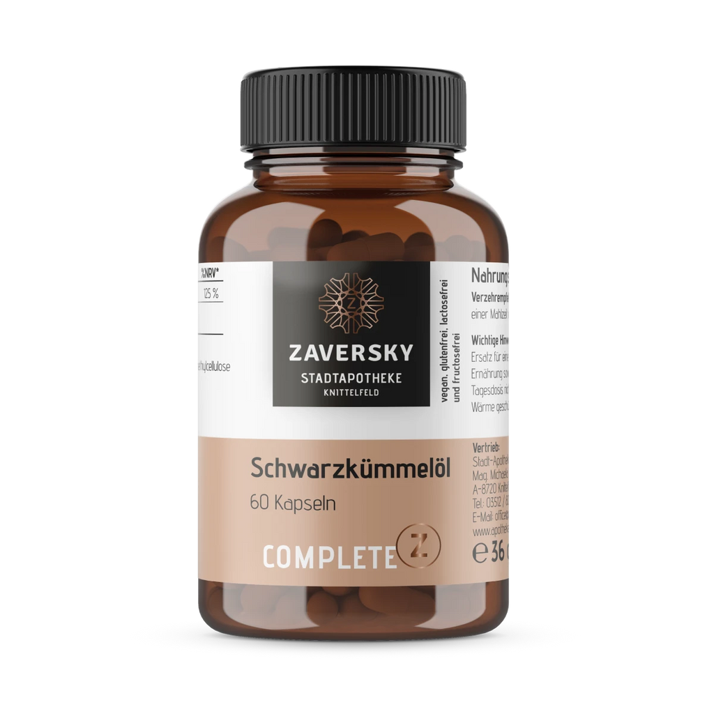 ZAVERSKY Schwarzkümmelöl CompleteZ bei Apotheke Zaversky