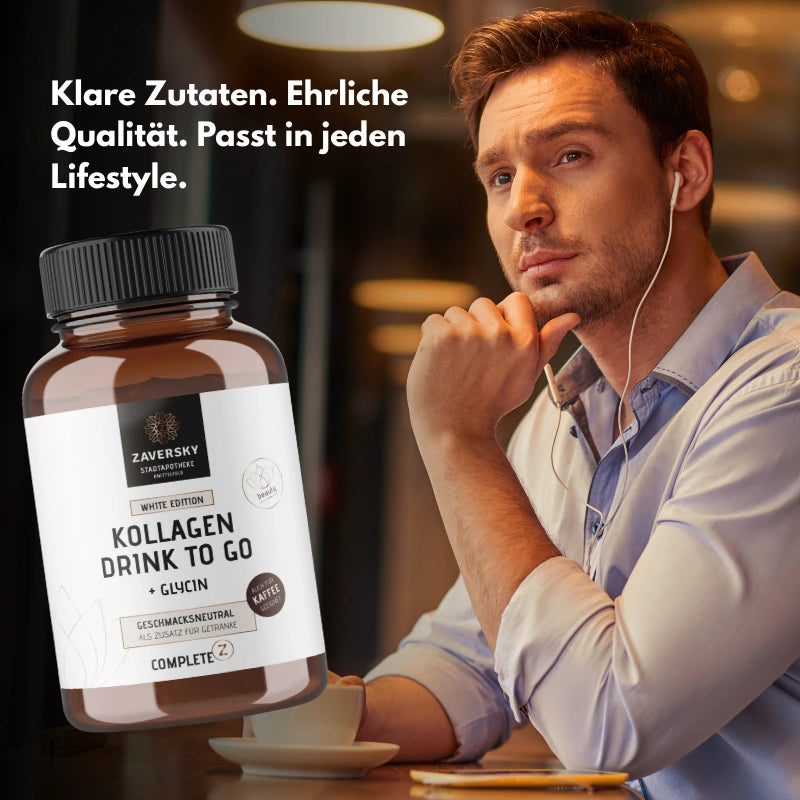Kollagen Drink to Go "White Edition" (52 Portionen, geschmacksneutral) bei Apotheke Zaversky