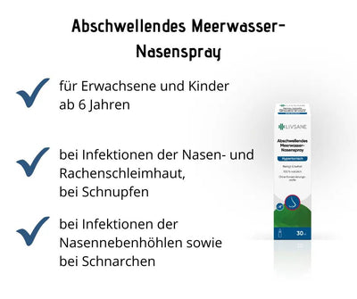 Abschwellender Meerwasser Nasenspray - hypertonisch - reinigt und befreit, 100% natürlich - Hausapotheke - Apotheke Zaversky