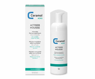 Actiseb Mousse - Ceramol ACN3 - Klärender Reinigungsschaum für Akne - Kosmetika - Apotheke Zaversky