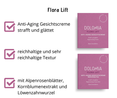 Anti Aging Gesichtscreme - Flora Lift - strafft und glättet - normale Textur - Kosmetika - Apotheke Zaversky