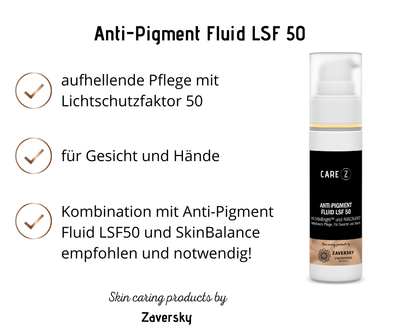 Anti - Pigment Fluid LSF50 mit VitisBrightTM und Niacinamid für Gesicht und Hände - 1 Packung - Kosmetika - Apotheke Zaversky