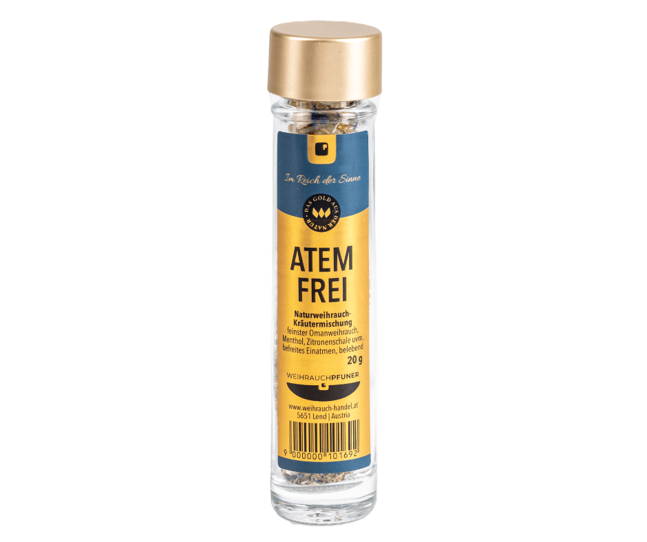 Atem frei - Omanweihrauch und Kräutern - befreites Einatmen, belebend - Hausapotheke - Apotheke Zaversky