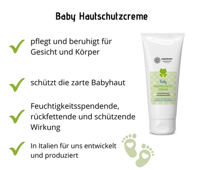 Baby Hautschutzcreme - pflegt und beruhigt für Gesicht und Körper - Kosmetika - Apotheke Zaversky