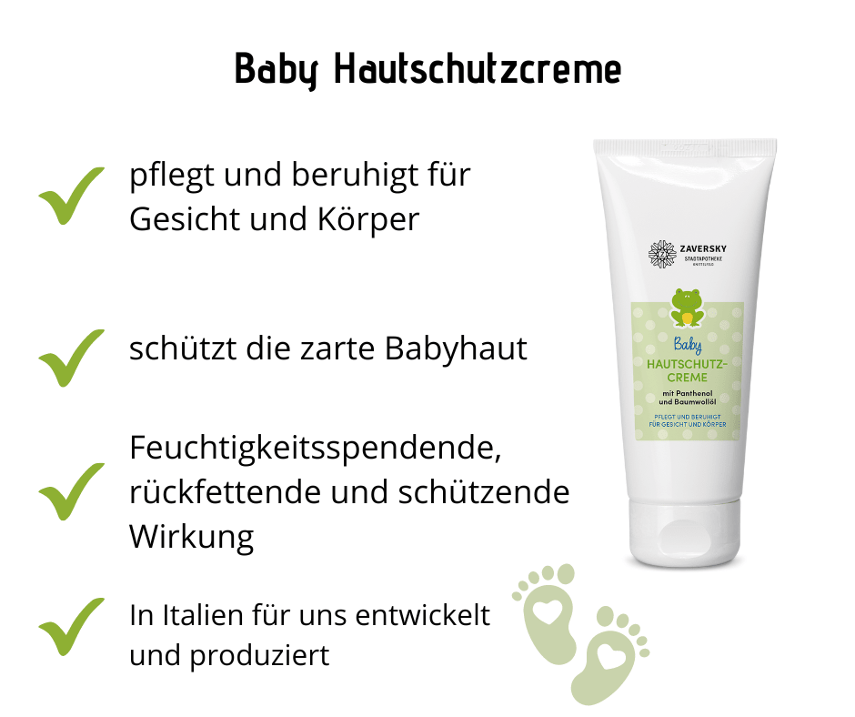 Baby Hautschutzcreme - pflegt und beruhigt für Gesicht und Körper - Kosmetika - Apotheke Zaversky