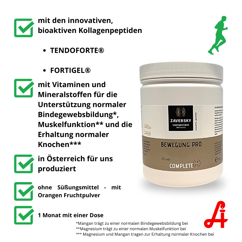 Bewegung Pro - 1 Packung - Nahrungsergänzung - Apotheke Zaversky