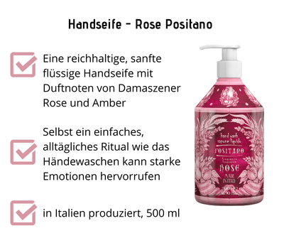 flüssige Handseife - Rose Positano, Rudy - Kosmetika - Apotheke Zaversky