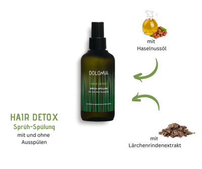 Hair Detox - Sprüh Spülung mit und ohne Ausspülen von Dolomia - Kosmetika - Apotheke Zaversky