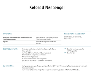 Kelored - Ceramol - Behandlung und Vorbeugung von Narben - Kosmetika - Apotheke Zaversky