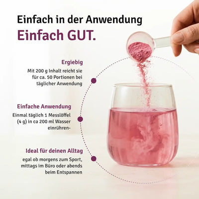 Kollagen "Drink to Go" mit Johannisbeerfruchtpulver - Nahrungsergänzung - Apotheke Zaversky