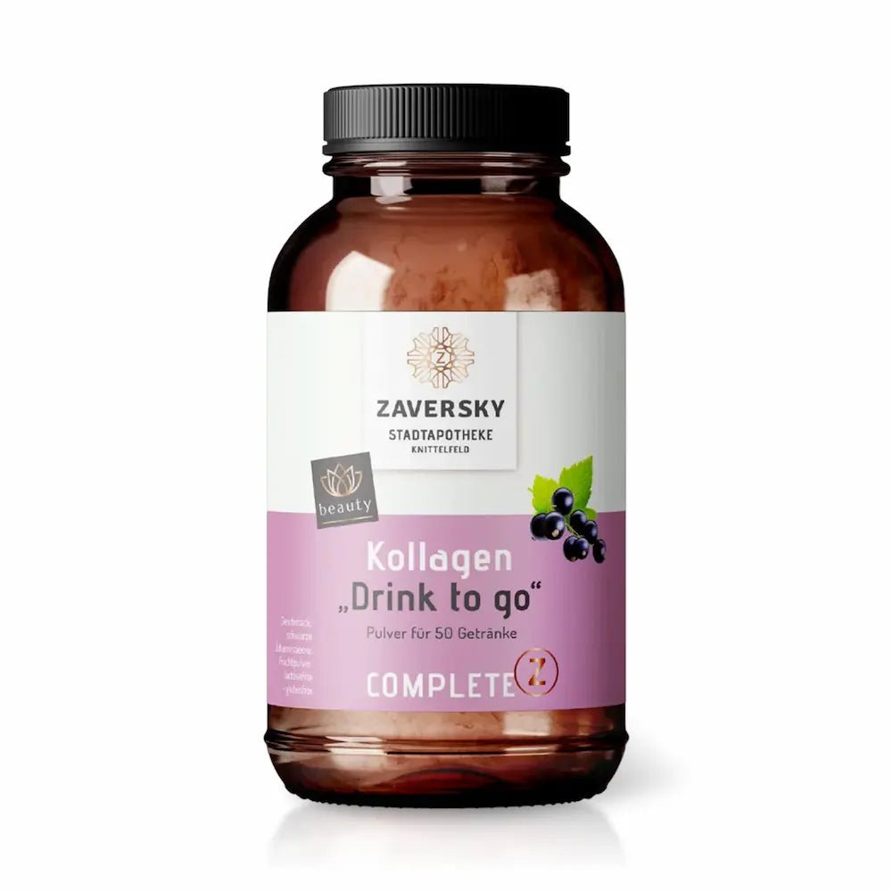 Kollagen "Drink to Go" mit Johannisbeerfruchtpulver - Nahrungsergänzung - Apotheke Zaversky