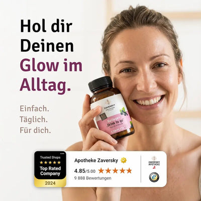 Kollagen "Drink to Go" mit Johannisbeerfruchtpulver - Nahrungsergänzung - Apotheke Zaversky