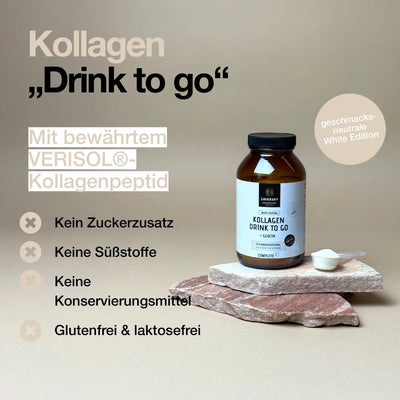 Kollagen Drink to Go "White Edition" (52 Portionen, geschmacksneutral) - Nahrungsergänzung - Apotheke Zaversky