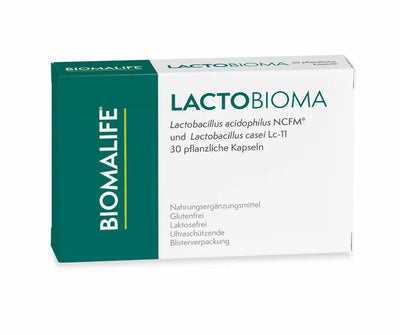 Lactobioma von Biomalife mit Lactobacillus acidophilus NCFM und Lactobacillus casei Lc-11, 30 pflanzliche Kapseln, glutenfrei und laktosefrei