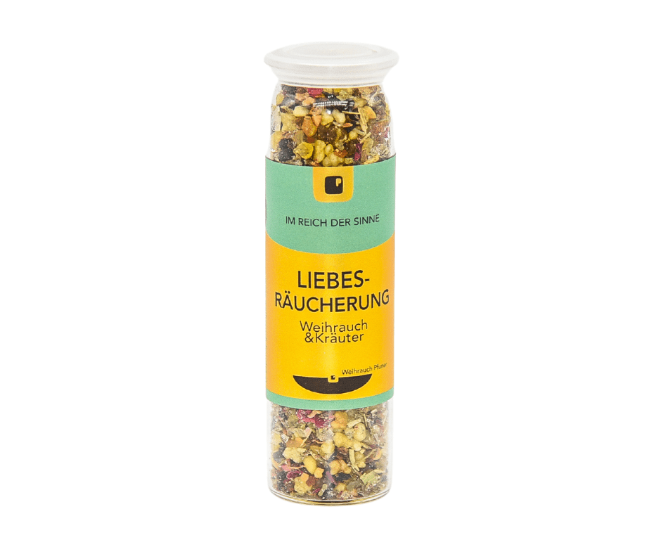Liebesräucherung - Weihrauch mit Kräutern, stärkt die Liebe, Abwehr negativer Einflüsse - Hausapotheke - Apotheke Zaversky