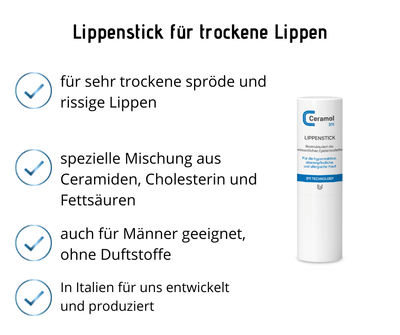 Lippenstick - Ceramol - für sehr trockene und rissige Lippen - Kosmetika - Apotheke Zaversky