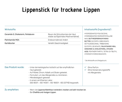 Lippenstick - Ceramol - für sehr trockene und rissige Lippen - Kosmetika - Apotheke Zaversky