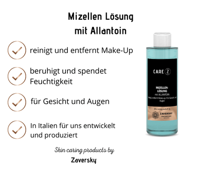 MIZELLENLÖSUNG Make - Up Entferner reinigt und beruhigt. Für Gesicht und Augen CareZ - 200 ml - Kosmetika - Apotheke Zaversky