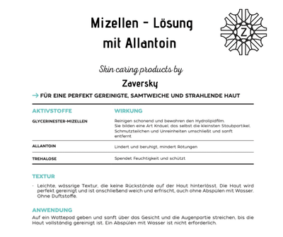 MIZELLENLÖSUNG Make - Up Entferner reinigt und beruhigt. Für Gesicht und Augen CareZ - 200 ml - Kosmetika - Apotheke Zaversky
