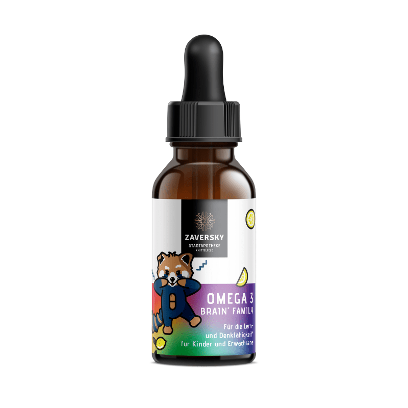 Omega 3 Brain Family - der Omega Komplex für schlaue Familien - Nahrungsergänzung - Apotheke Zaversky