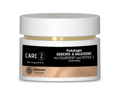 Prokollagen GESICHTS - und HALSCREME mit einem straffenden Peptid CareZ - Kosmetika - Apotheke Zaversky