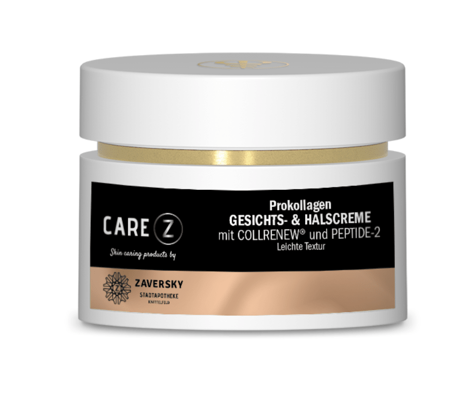 Prokollagen GESICHTS - und HALSCREME mit einem straffenden Peptid CareZ - Kosmetika - Apotheke Zaversky