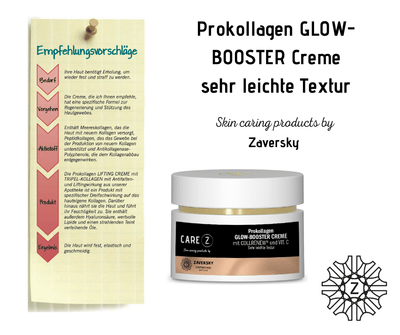 Prokollagen GLOW - BOOSTER Creme - schenkt Leuchtkraft sehr leichte Textur CareZ - Kosmetika - Apotheke Zaversky