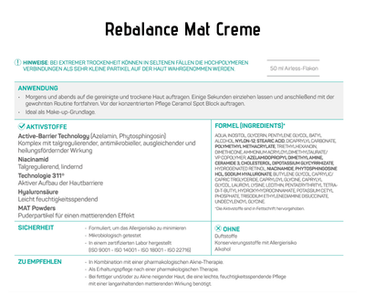 Rebalance Mat - Ceramol ACN3 - Klärende und mattierende Gel - Creme - Kosmetika - Apotheke Zaversky