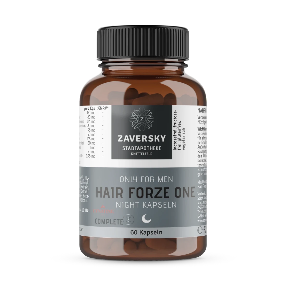 ZAVERSKY Hair ForZe One Night – für den Mann - Nahrungsergänzung - Apotheke Zaversky