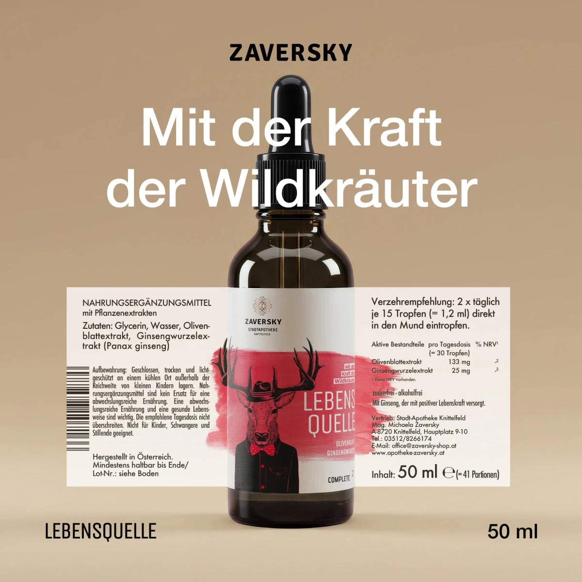 ZAVERSKY LEBENSQUELLE CompleteZ – Mehr Lebenskraft und Vitalität - Naturprodukt - Apotheke Zaversky