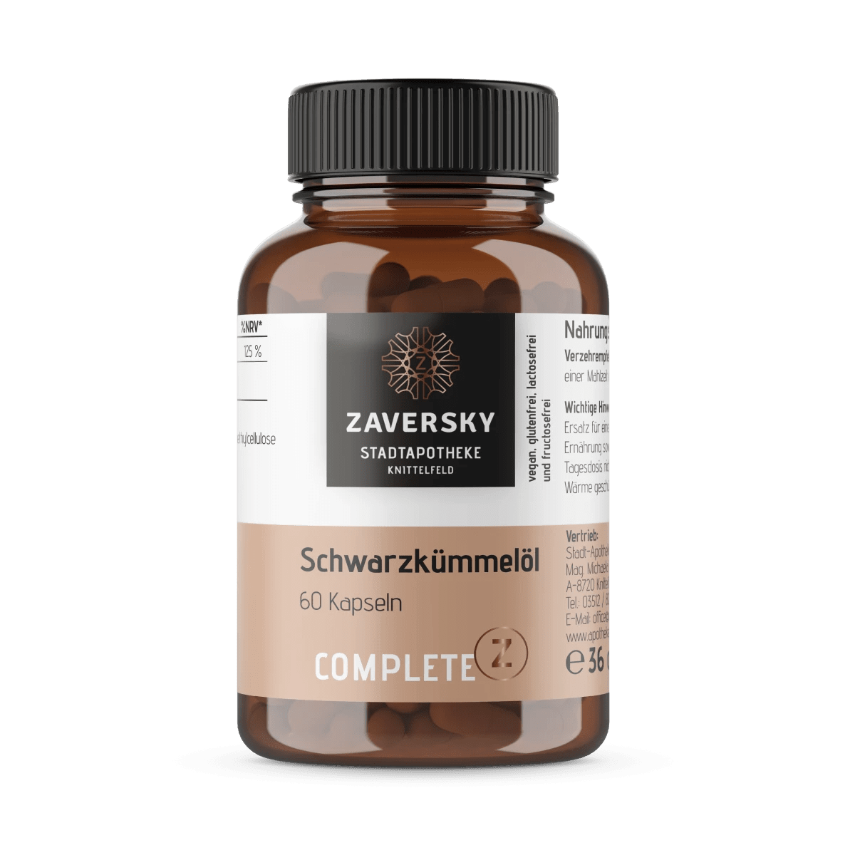 ZAVERSKY Schwarzkümmelöl CompleteZ - Nahrungsergänzung - Apotheke Zaversky