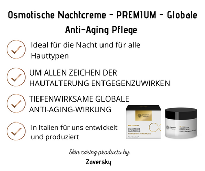 Osmotische Nachtcreme - PREMIUM - Globale Anti-Aging Pflege CareZ bei Apotheke Zaversky