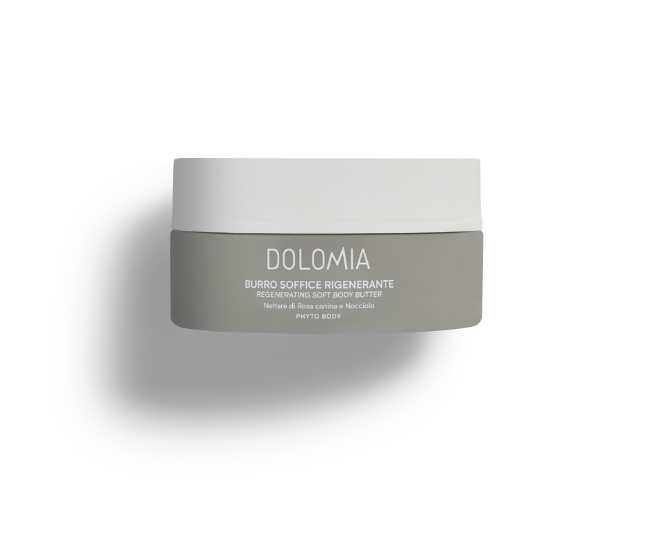 Regenerierende Körperbutter Dolomia - sehr reichhaltige, weiche Creme nährt die Haut tiefenwirksam und schenkt ihr neue Leuchtkraft bei Apotheke Zaversky