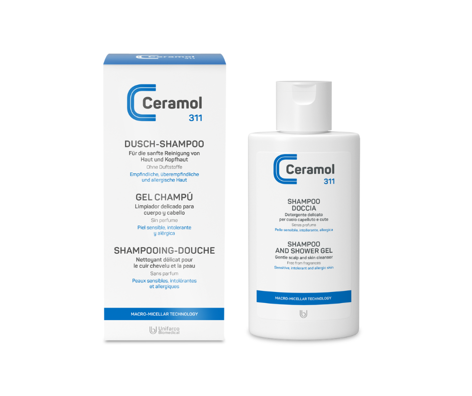 Dusch-Shampoo - Ceramol - Für die sanfte Reinigung von Haut und Kopfhaut bei Apotheke Zaversky