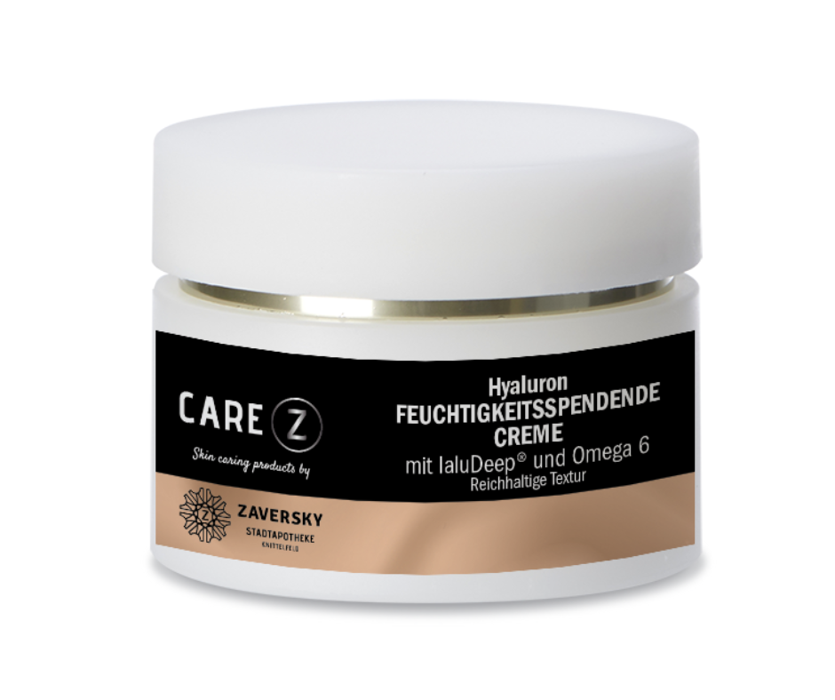 Hyaluron FEUCHTIGKEITSSPENDENDE CREME reichhaltige Textur CareZ bei Apotheke Zaversky