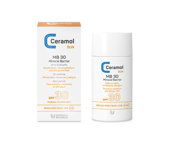 Ceramol - Mineralischer Sonnenschutz 30 - zieht schnell ein, nicht weiß