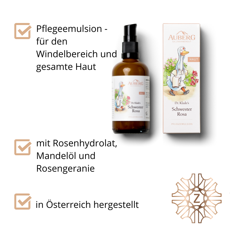 Schwester Rosa - Pflegeemulsion - für Babys und Kleinkinder bei Apotheke Zaversky