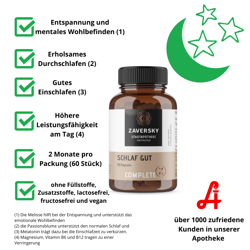 Schlaf Gut - Gratis-Produkt (ab €400) bei Apotheke Zaversky