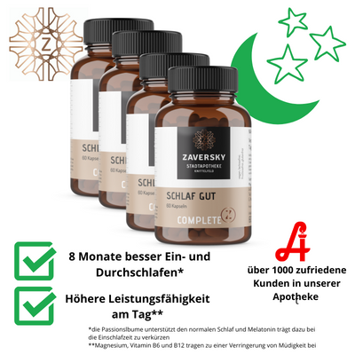 Schlaf Gut - Entspannt einschlafen & erholt aufwachen bei Apotheke Zaversky