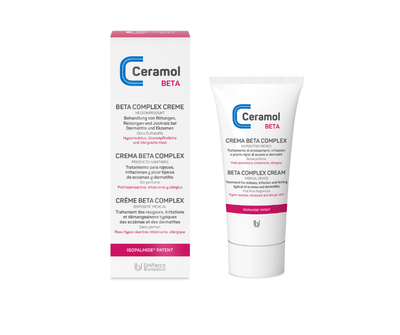 Beta Complex Creme - Ceramol - Behandlung mit entzündungshemmender Wirkung bei Ekzemen/Dermatitis und verschiedenartigen Reizungen und Entzündungen - Kosmetika - Apotheke Zaversky