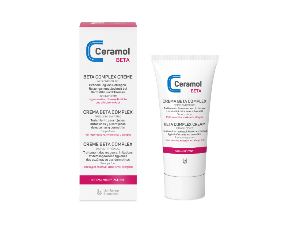 Beta Complex Creme - Ceramol - Behandlung mit entzündungshemmender Wirkung bei Ekzemen/Dermatitis und verschiedenartigen Reizungen und Entzündungen - Kosmetika - Apotheke Zaversky