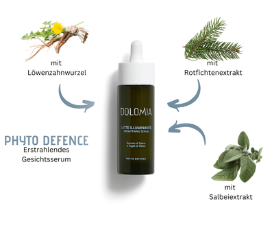 Erstrahlendes Gesichtsserum Dolomia - Anti Aging Intensivpflege gegen Pigmentflecken, strahlender Teint - Kosmetika - Apotheke Zaversky