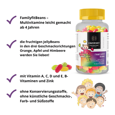 Familyfit BEANS - Der süße Multivitamin Snack - 1 Packung - Nahrungsergänzung - Apotheke Zaversky