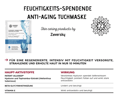 FEUCHTIGKEITS - SPENDENDE ANTI - AGING TUCHMASKE CareZ - Kosmetika - Apotheke Zaversky