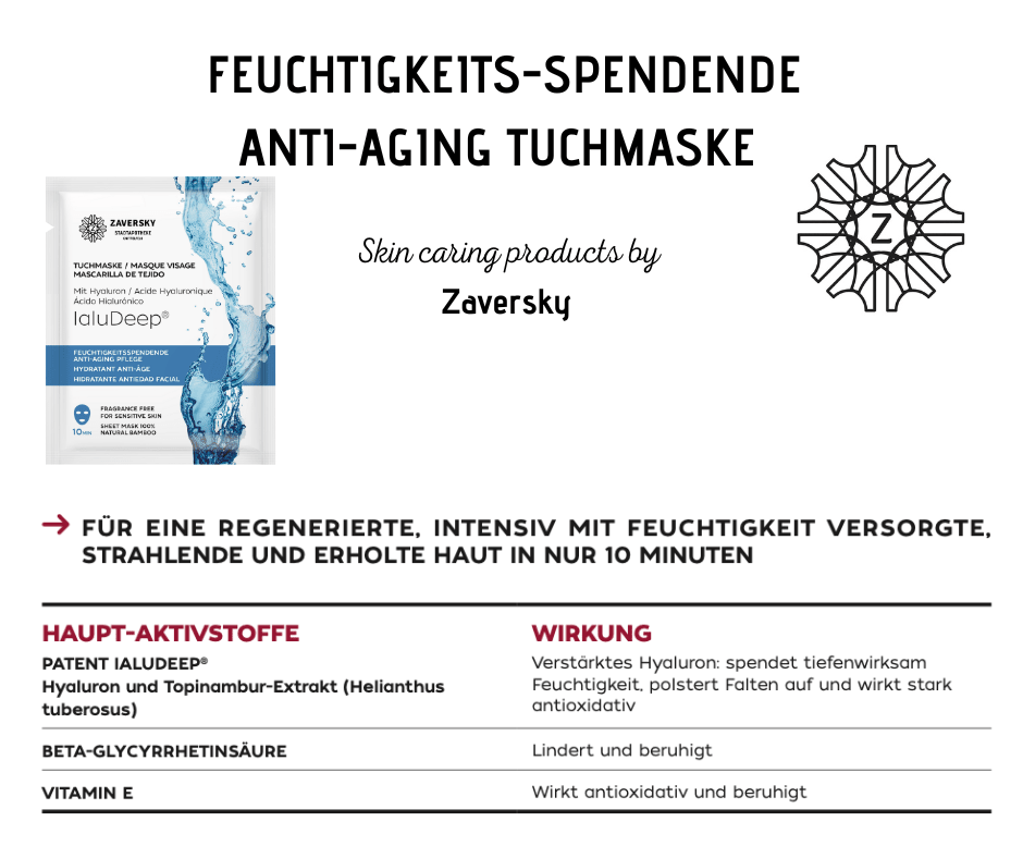 FEUCHTIGKEITS - SPENDENDE ANTI - AGING TUCHMASKE CareZ - Kosmetika - Apotheke Zaversky