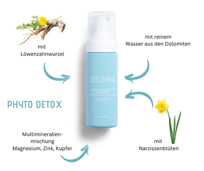 Feuchtigkeitsspendendes Reinigungsmousse Dolomia - spendet Feuchtigkeit und entgiftet - Kosmetika - Apotheke Zaversky