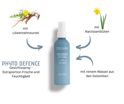 Gesichtsspray aus den Dolomiten - eine Extraportion Frische und Feuchtigkeit, Anti - Pollution Wirkung - Kosmetika - Apotheke Zaversky